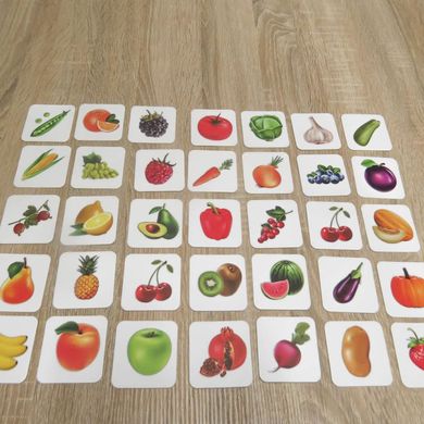 Овощи и фрукты настольная игра и пример комплектации | Sylarozumu.com.ua