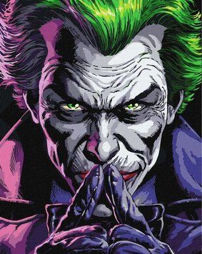 Фото KH8759 Картина за номерами Joker: Обличчя божевілля 40 х 50 см Ідейка від інтернет-магазину картин-розмальовок Sylarozumu.com.ua