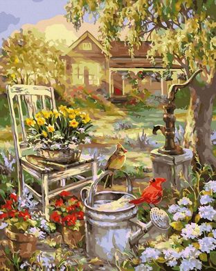 Фото Картина по номерам Летний сад (BK-GX45789) (Без коробки) от интернет-магазина картин-раскрасок Sylarozumu.com.ua