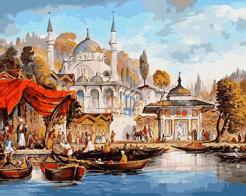 Фото Картина по номерам Торговый Стамбул (BK-GX8321) (Без коробки) от интернет-магазина картин-раскрасок Sylarozumu.com.ua