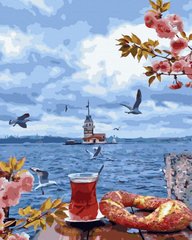 Фото Картина за номерами Ранковий чай (BRM43689) від інтернет-магазину картин-розмальовок Sylarozumu.com.ua