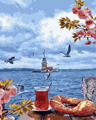 Фото Картина по номерам Утренний чай (BRM43689) от интернет-магазина картин-раскрасок Sylarozumu.com.ua