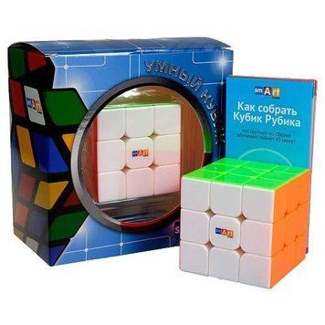 Умный Кубик 3х3 без наклеек (Smart Cube 3x3 Stickerless) (SC303) настольная игра и пример комплектации | Sylarozumu.com.ua