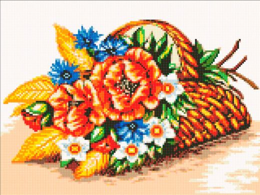 Фото Картина из страз Полевые цветы ТМ Алмазная мозаика (DMF-307, ) от интернет-магазина рукоделия Sylarozumu.com.ua