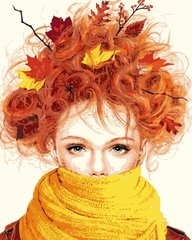 Фото Картина за номерами Дівчина-осінь (AS0195) ArtStory від інтернет-магазину картин-розмальовок Sylarozumu.com.ua