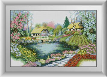 Фото Картина из страз Летние домики Dream Art (DA-30710, ) от интернет-магазина рукоделия Sylarozumu.com.ua