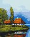 Комплектация Картина по номерам Домик у озера (BSM-B53152) от интернет-магазина товаров для творчества Sylarozumu.com.ua