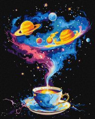 Фото Картина по номерам Космический вихрь с красками металлик ©art_selena_ua (KHO5122) Идейка (Без коробки) от интернет-магазина картин-раскрасок Sylarozumu.com.ua