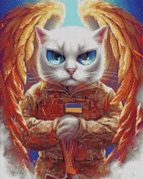Фото Картина алмазами Котик Ангел &copy; Марианна Пащук BrushMe (DBS1121, На подрамнике) от интернет-магазина рукоделия Sylarozumu.com.ua