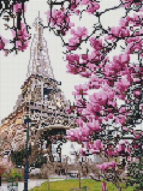 Фото Картина з страз Ейфелева вежа в квітах ColorArt (CLR-PSP074) від інтернет-магазину рукоділля Sylarozumu.com.ua