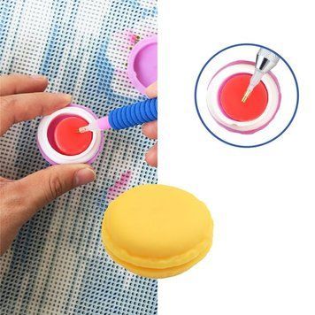 GL402 Рисунок по цифрам Клей-гель для алмазної мозаїки "Macarons" Жовтий 0 BrushMe
