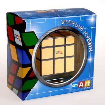 Умный Кубик 3х3 Зеркальный золотой (Smart Cube 3x3 Mirror Gold) (SC352) настольная игра и пример комплектации | Sylarozumu.com.ua