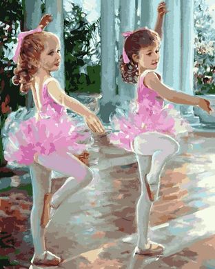 Фото Картина за номерами Маленькі балерини (MR-Q2244) Mariposa від інтернет-магазину картин-розмальовок Sylarozumu.com.ua