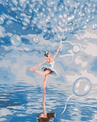 Фото Картины по номерам Голубая балерина (BSM-B52714) от интернет-магазина картин-раскрасок Sylarozumu.com.ua