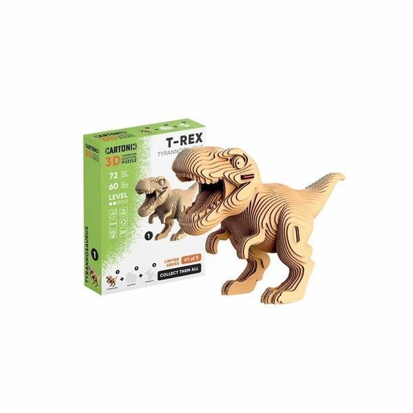 Картонный 3Д пазл Тиранозавр CARTONIC (CCARTTREX)