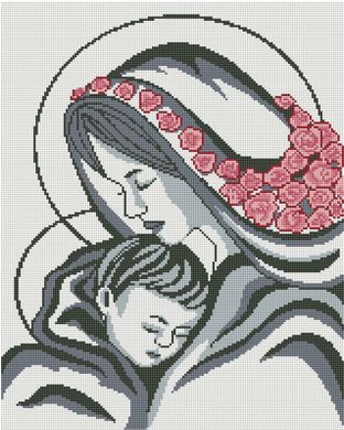 Фото Алмазная вышивка Мадонна с младенцем Алмазная мозаика (OSF096, Без подрамника) от интернет-магазина рукоделия Sylarozumu.com.ua