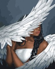Фото Картина по номерам Ангел с дрэдами (NIK-T00055) от интернет-магазина картин-раскрасок Sylarozumu.com.ua