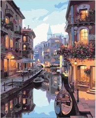 Фото Картини за номерами Канал в Венеції (BSM-B7673) від інтернет-магазину картин-розмальовок Sylarozumu.com.ua