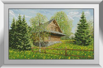 Фото Картина из страз Горный котедж Dream Art (DA-31131, ) от интернет-магазина рукоделия Sylarozumu.com.ua