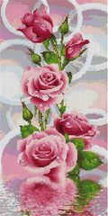 Фото Картина из страз Розовые розы ColorArt (CLR-PTS1300, На подрамнике) от интернет-магазина рукоделия Sylarozumu.com.ua