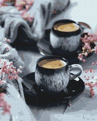 Фото Живопись по номерам Кофе в чашках (BSM-B52053) от интернет-магазина картин-раскрасок Sylarozumu.com.ua