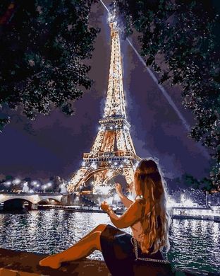 Фото Картина по номерам Романтика вечернего Парижа (VP1381) Babylon от интернет-магазина картин-раскрасок Sylarozumu.com.ua