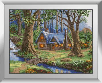 Фото Картина из страз Лесной дом Dream Art (DA-31132, ) от интернет-магазина рукоделия Sylarozumu.com.ua