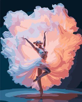 Фото PNX3200 Картина за номерами Балерина 50 х 60 см (Без коробки) Artissimo від інтернет-магазину картин-розмальовок Sylarozumu.com.ua