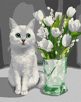 Фото Картина за номерами Білосніжна весна (KHO4319) Ідейка (Без коробки) від інтернет-магазину картин-розмальовок Sylarozumu.com.ua