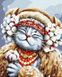 Комплектація Картина за номерами Киця Зима ©Маріанна Пащук (BSM-B53412) від інтернет-магазину товарів для творчості Sylarozumu.com.ua