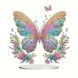 Алмазна мозайка на підставці кольоровий метелик НікіТошка (PID188)
