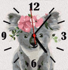 Фото Картина по номерам часы Коала (ASG017) ArtStory (Без коробки) от интернет-магазина картин-раскрасок Sylarozumu.com.ua