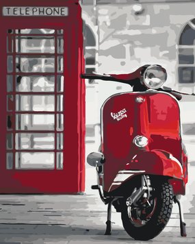 Фото Картина по номерам Легендарная Vespa (KH2155) Идейка от интернет-магазина картин-раскрасок Sylarozumu.com.ua