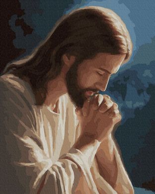 Фото Картина за номерами Молитва святого (NIK-N001) від інтернет-магазину картин-розмальовок Sylarozumu.com.ua