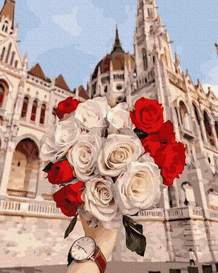 Фото Малювання по номерам Букет троянд (BK-GX36278) (Без коробки) від інтернет-магазину картин-розмальовок Sylarozumu.com.ua