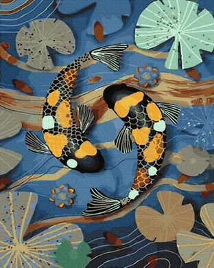 Фото Картина за номерами Тропічні рибки (BRM30148) від інтернет-магазину картин-розмальовок Sylarozumu.com.ua