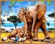 Уцінка Картина за номерами Слоненя та жираф (NB1318R) Babylon