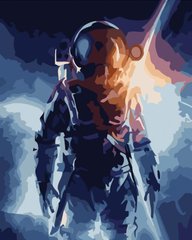 Фото Картина за номерами Космонавт в небі (SR-B-GS524) Strateg від інтернет-магазину картин-розмальовок Sylarozumu.com.ua