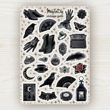 Стикеры с наклейками MriyTaDiy, Vintage Goth