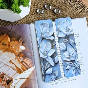 Закладка для книг MriyTaDiy, art bm-35 Пастельные цветы