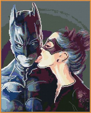 Фото Картина з страз Бетмен і жінка кішка Babylon (ST1329) від інтернет-магазину рукоділля Sylarozumu.com.ua