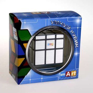 Умный Кубик 3х3 Зеркальный серебрянный (Smart Cube 3x3 Mirror Silver) (SC351) настольная игра и пример комплектации | Sylarozumu.com.ua