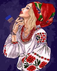 Фото Картина за номерами Українська врода (BRM45026) від інтернет-магазину картин-розмальовок Sylarozumu.com.ua