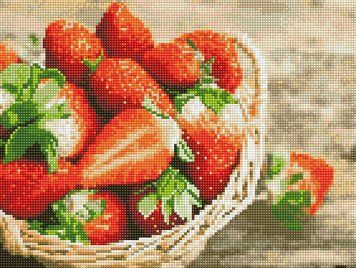 Фото Мозаика алмазная Сочная клубника Rainbow Art (EJ1398, На подрамнике) от интернет-магазина рукоделия Sylarozumu.com.ua