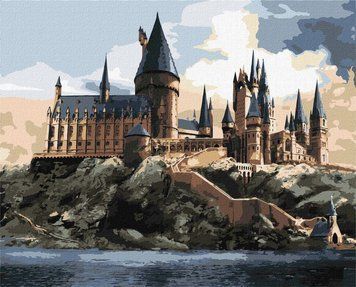 Фото KH6432 Картина за номерами Harry Potter: Гоґвортс вдень &copy;Warner Bros 40 х 50 см Ідейка від інтернет-магазину картин-розмальовок Sylarozumu.com.ua
