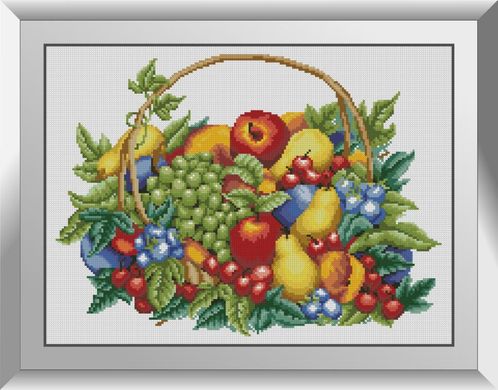 Фото Картина из страз Корзина с фруктами Dream Art (DA-31075, ) от интернет-магазина рукоделия Sylarozumu.com.ua
