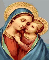 Фото Картина по номерам Мария и Иисус (SR-B-GS560) Strateg от интернет-магазина картин-раскрасок Sylarozumu.com.ua