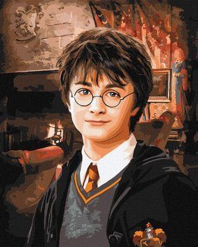 Фото KH8708 Картина за номерами Harry Potter: Вітальня Ґрифіндору &copy;Warner Bros 40 х 50 см Ідейка від інтернет-магазину картин-розмальовок Sylarozumu.com.ua
