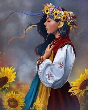 Картина мозаїка Молитва за Україну (стрази AB+FD) My Art (MRT-TNG1191)