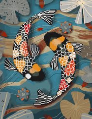Фото Алмазные картины-раскраски Тропические рыбки (GZS1199) (Без коробки) от интернет-магазина картин-раскрасок Sylarozumu.com.ua